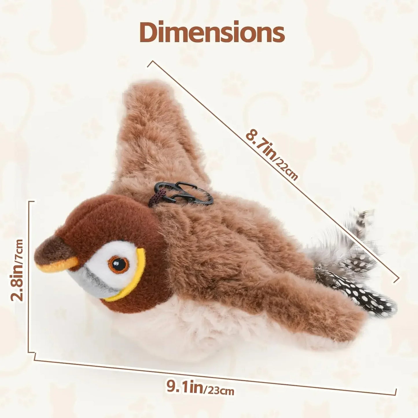 Flatternder Vogel