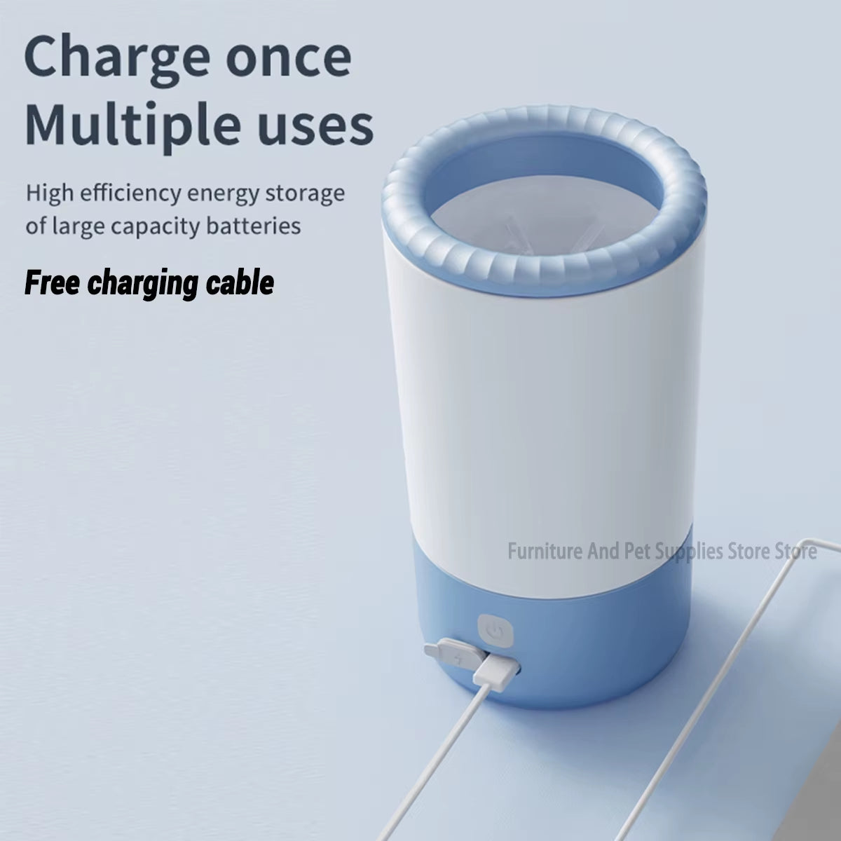 Pet Foot Washing Machine Electric Pet Paw Cleaner Automatic Dog Quick Cleaner Pet Paw Portable Low Noise Waterproof Foot Cup