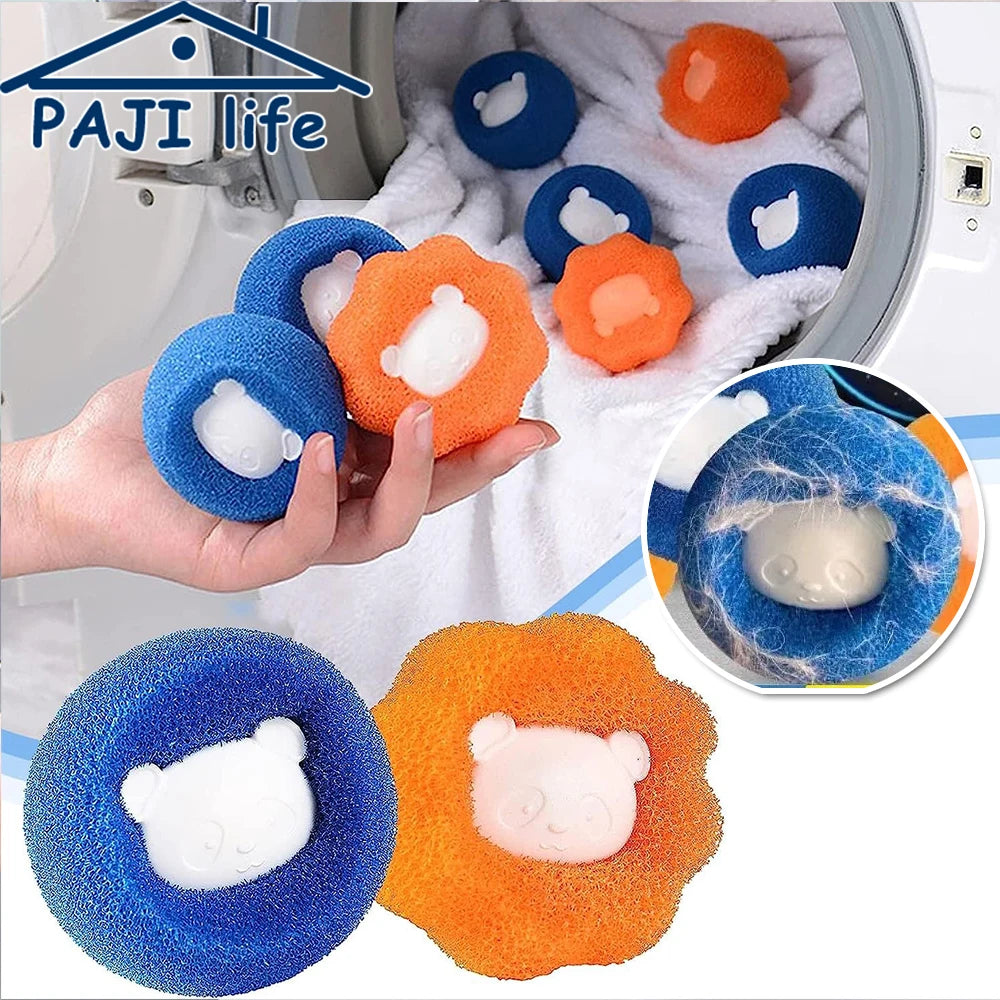 Laundry Balls Pet Hair Remover Reusable Washing Machine Lint Catcher Clothes Fluff Fur Cleaner Home Cleaning Tools