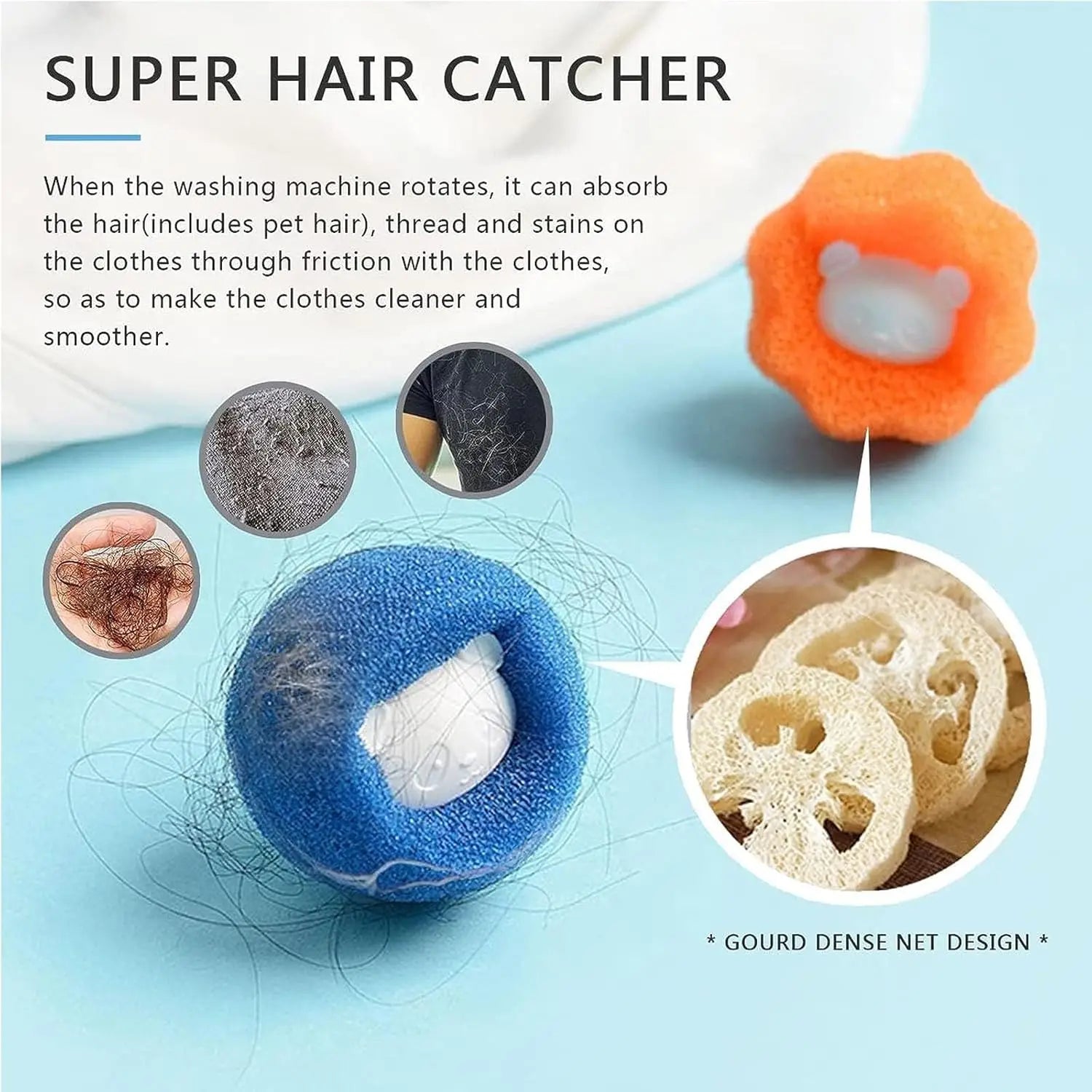 Laundry Balls Pet Hair Remover Reusable Washing Machine Lint Catcher Clothes Fluff Fur Cleaner Home Cleaning Tools