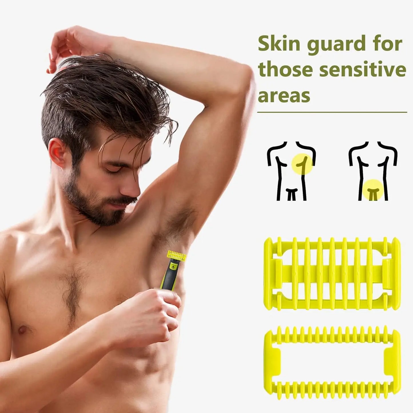 Brangdy Guide Comb Guards Fit for Philips One Blade QP2520 QP2630 QP2724 QP2834 QP6510 QP6531 Electric Shaver Beard Trimmer