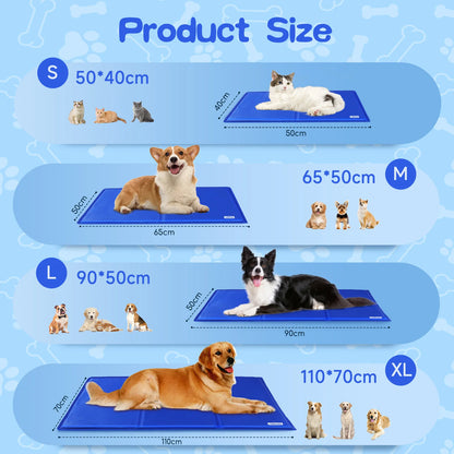 Cooling Mat for Large Pets. Non-Toxic Auto Coolant. Ideal for Dogs, Cats in Summer